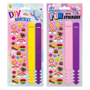 Bộ Làm Vòng Tay Kèm Hình Dán Nổi (Nhiều Mẫu), DIY Bracelet with Puffy Stickers - UNCLE BILLS