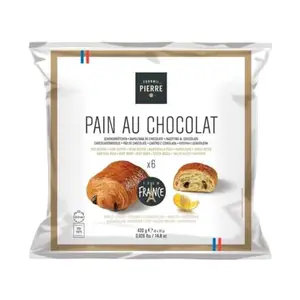 Bánh Ngàn Lớp Nhân Socola, Pain Au Chocolat, 6 Cái, 14.8 oz (420g) - FOURNIL DE PIERRE