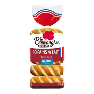 Bánh Mì Sữa,10 Brioche Rolls, Plain (350g) - LA BOULANGERE