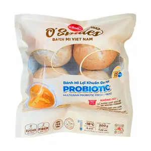 Bánh Mì Lợi Khuẩn Đa Hạt, Multigrain Probiotic Fresh Bread, 4 Cái, 7.06 oz (200g) - O'SMILES