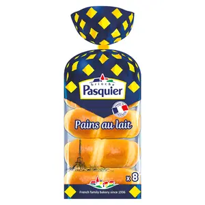Bánh Mì Sữa, Pains au Lait, 8 Cái (280g) - BRIOCHE PASQUIER