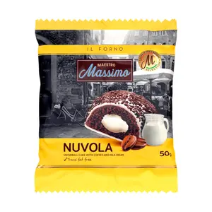 Bánh Bông Lan Tuyết Vị Cà Phê Nhân Kem, Nuvola Coffee (50g) - MAESTRO MASSIMO