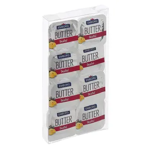 Bơ Lạt Dạng Vỉ Mini, Unsalted Butter, 82% Fat, 8 Vỉ (64g) - EMBORG