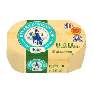 Bơ Mặn Dạng Khối, Beurre D`Isigny AOP, Butter with Sea Salt Crystals, 8.8 oz (250g) - ISIGNY SAINTE MERE