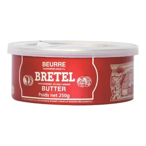 Bơ Mặn, Pasteurized 3% Salt Added Butter, 8.8 oz (250g) - BRETEL