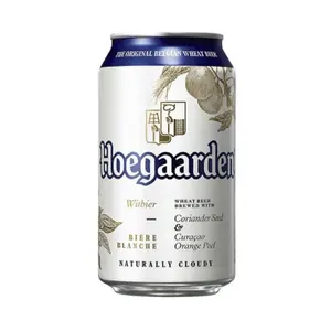 Bia Hoegaarden Rau Mùi & Vỏ Cam, Biere Blanche, Wheat Beer Brewed with Coriander & Orange Peel, 4.9% (330ml) - HOEGAARDEN