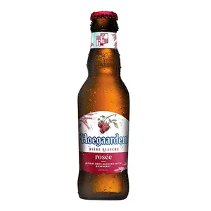 Bia Hoegaarden Mâm Xôi, Bière Blanche, Rosée, Wheat Beer Blended with Raspberry, 3% (248ml) - HOEGAARDEN
