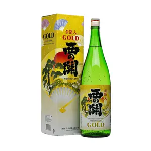 Rượu Sake Vẩy Vàng Nhật Bản, The Fine Japanese Sake, Gold Leaf, 15% (1800ml) - NISHINOSEKI