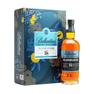 Set Quà Tặng Rượu Whisky, The Glenburgie Aged 18, Single Malt Scotch Whisky, 40% (700ml) - BALLANTINE’S