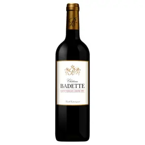 Rượu Vang Đỏ, Saint-Emilion Grand Cru 2018, 14.5% (75cl) - CHATEAU BADETTE