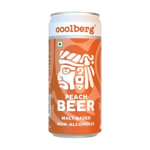 Bia Không Cồn Vị Đào, Peach Beer, Malt-Based Non-Alcoholic (300ml) - COOLBERG