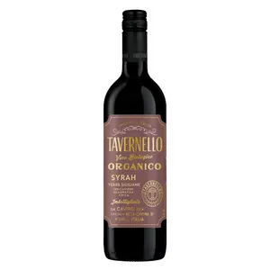 Rượu Vang Đỏ Hữu Cơ, Organico Syrah Terre Siciliane 2022, 13% (750ml) - TAVERNELLO