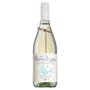 Rượu Vang Trắng Không Cồn, De-alcoholised Wine White, 0.0% (750ml) - CANTINA ZACCAGNINI