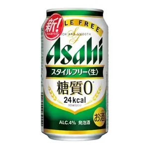 Bia Không Đường, Style Free Low-Malt Draft Beer, Zero Sugar, 4% (350ml) - ASAHI