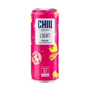 Nước Trái Cây Lên Men Vị Chill Dâu, Light Strawberry & Vodka, 3% (330ml) - CHILL COCKTAIL