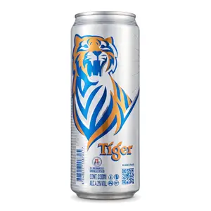 Bia Tiger Bạc, Crystal-Cold Filtered Lager Beer, 4.2% (330ml) - TIGER
