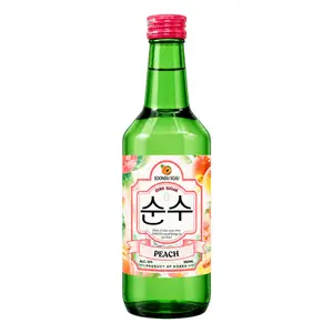 Rượu Soju Đào, Peach Soju, Zero Sugar, 12% (360ml) - SOONSU
