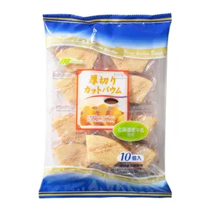 Bánh Bông Lan Cuộn Cắt Miếng, Baumkuchen, 10 Cái (270g) - MARUKIN