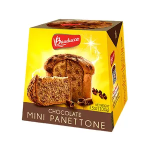 Bánh Bông Lan Socola, Chocolate Mini Panettone, 3.5 oz (100g) - BAUDUCCO