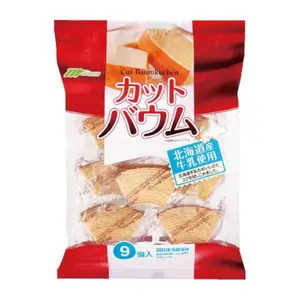 Bánh Bông Lan Cuộn Cắt Miếng, Baumkuchen, 9 Cái (260g) - MARUKIN