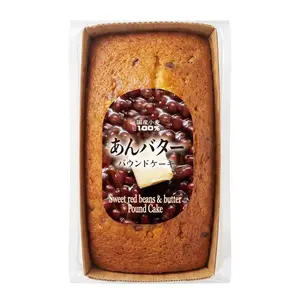 Bánh Bông Lan Bơ Đậu Đỏ, Sweet Red Beans & Butter Pound Cake (180g) - KURIHARAEN