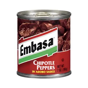 Ớt Ngâm Sốt Adobo, Chipotle Peppers in Adobo Sauce, 7 oz (198g) - EMBASA
