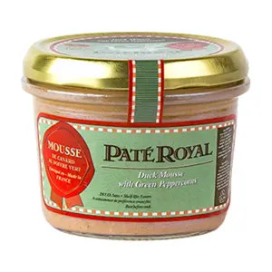 Pate Vịt Vị Tiêu Xanh, Duck Liver Green Pepper Mousse, Gift Box (180g) - PATÉ ROYAL