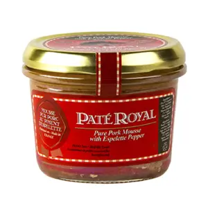Pate Heo Vị Tiêu, Pure Pork Mousse with Espelette Pepper (180g) - PATÉ ROYAL