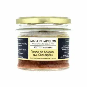 Pate Gan Heo, Terrine de Sanglier aux Chataignes (160g) - MAISON PAPILLON