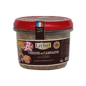 Pate Gan Heo Vị Nấm, Terrine de Campagne aux Cèpes (180g) - LECHEF