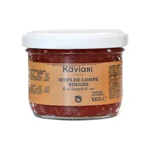 Trứng Cá Vây Tròn Đỏ Muối, Red Lumpfish Roe (100g) - KAVIARI