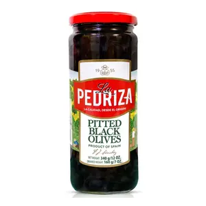 Quả Oliu Đen Tách Hạt, Pitted Black Olives, 12 oz (340g) - LA PEDRIZA