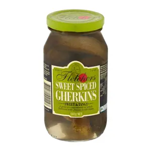 Dưa Chuột Ngâm Cay Ngọt, Sweet & Tangy Gherkins (560g) - FLETCHERS