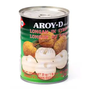 Nhãn Ngâm Nước Đường, Longan in Syrup, 20 oz (565g) - AROY-D