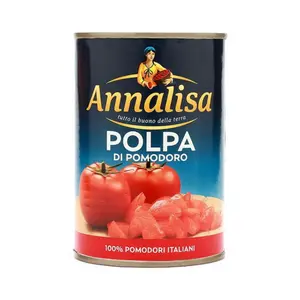 Cà Chua Miếng, Polpa di Pomodoro, Chopped Tomato (400g) - ANNALISA
