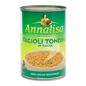 Đậu Sốt Cà, Fagioli Tondini in Salsa, Baked Beans in Tomato Sauce (400g) - ANNALISA