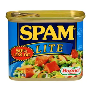Thịt Hộp Ít Béo, Spam, Lite, 50% Less Fat, 12 oz (340g) - HORMEL FOODS
