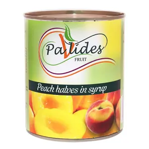 Đào Miếng Ngâm Siro, Peach Halves in Syrup, 28.9 oz (820g) - PAVLIDES
