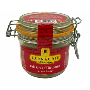 Pate Gan Ngỗng Nguyên Miếng, Foie Gras d`Oie Entier a L`Ancienne (180g) - JEAN LARNAUDIE