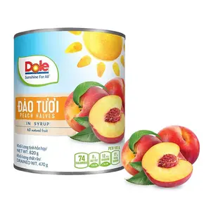Đào Tươi Ngâm Siro, Peach Halves in Syrup (820g) - DOLE