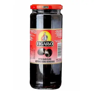 Oliu Đen Tây Ban Nha Tách Hạt, Spanish Black Olives Pitted (340g) - FIGARO