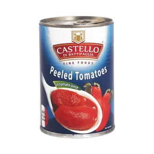Cà Chua Nguyên Trái Lột Vỏ, Peeled Tomatoes in Tomato Juice (400g) - CASTELLO DI BATTIPAGLIA