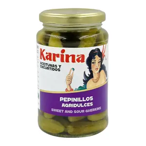 Dưa Chuột Bao Tử Ngâm, Sweet & Sour Gherkins (360g) - KARINA