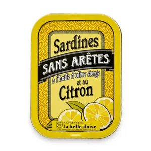 Cá Mòi Ngâm Dầu Oliu & Chanh, Sardines with Olive Oil & Lemon (115g) - LA BELLE-ILOISE