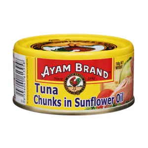Cá Ngừ Khúc Ngâm Dầu Hướng Dương, Tuna Chunks in Sunflower Oil (150g) - AYAM BRAND