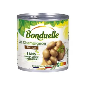 Nấm Champignon Nguyên Củ, Mushroom Whole (390g) - BONDUELLE