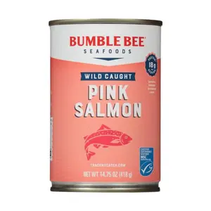 Cá Hồi Hồng Đóng Hộp, Wild Caught Pink Salmon, 14.75 oz (418g) - BUMBLE BEE