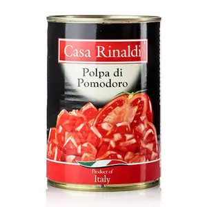 Cà Chua Lột Vỏ Cắt Hạt Lựu, Polpa di Pomodoro, Chopped Tomato (400g) - CASA RINALDI