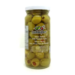Oliu Xanh Nhồi Ớt, Green Olives Stuffed with Pimento Paste (360g) - LUXEAPERS