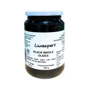 Oliu Đen Nguyên Hạt, Black Whole Olives (340g) - LUXEAPERS